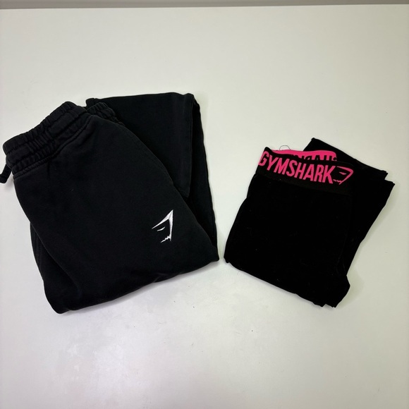 2/$20 Gymshark Women’s Small Two Pairs Pink/Black Leggings & Faded Sweatpants - Picture 2 of 12